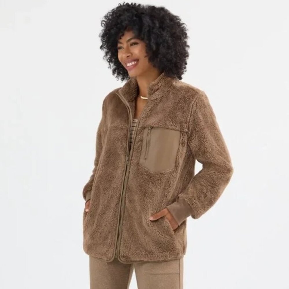 CABI Theodore Coat Brown Sz L #4675 EUC